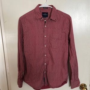 Red and White American Eagle shirt